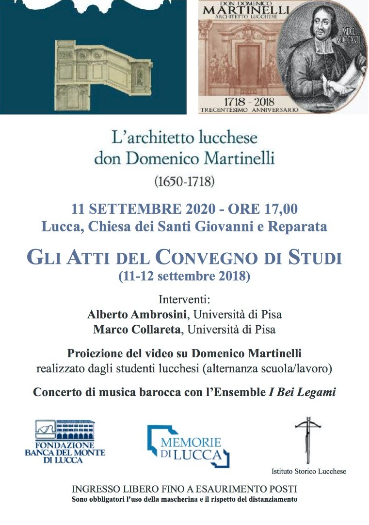 11 settembre 2020: Domenico Martinelli. Gli Atti del convegno