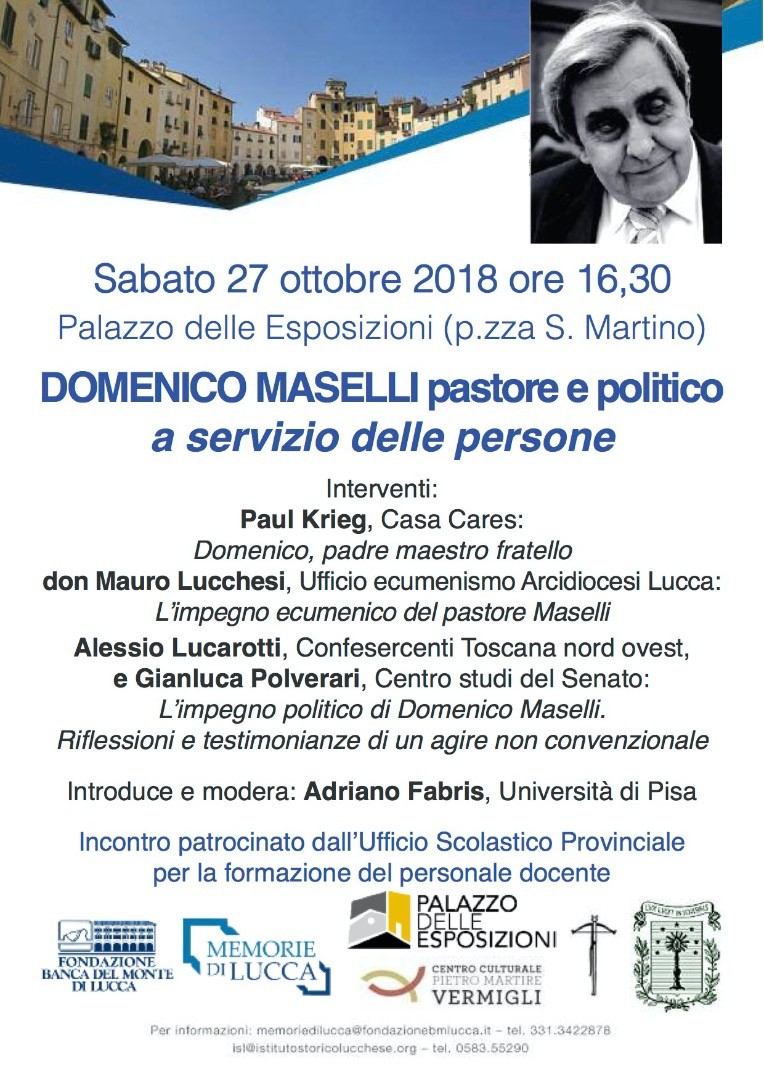 27 ottobre 2018: Domenico Maselli pastore e politico