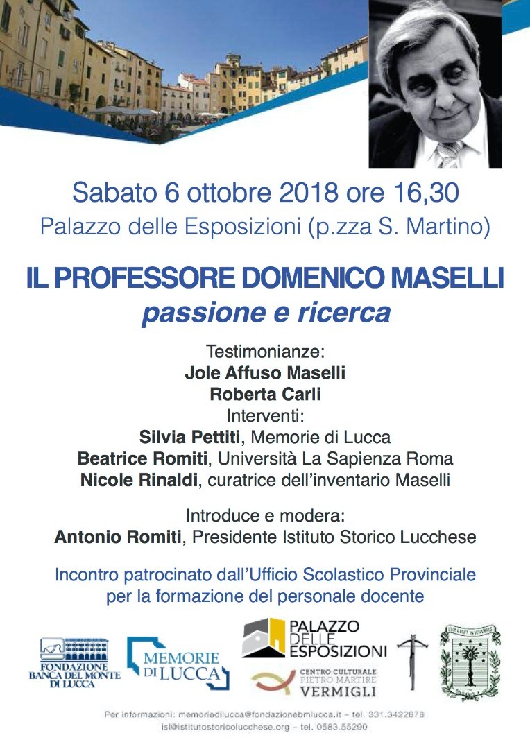 6 ottobre 2018: Domenico Maselli passione e ricerca